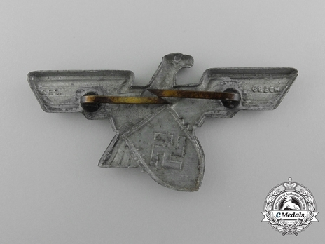 Firefighters Werkfeuerwehr Metal Cap Eagle Emblem Reverse