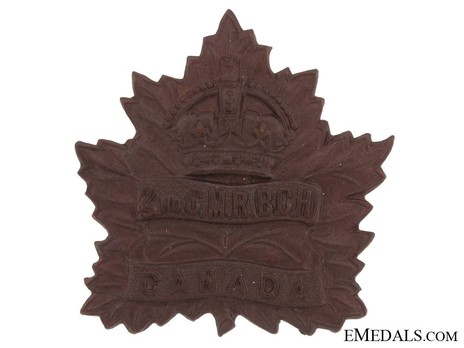 2nd Mounted Rifle Battalion Other Ranks Cap Badge Obverse