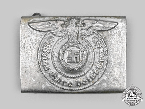 Waffen-SS NCO/EM's Belt Buckle, by Assmann (steel) Obverse