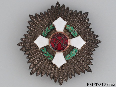 Military Order of Savoy, Type II, Grand Officer Breast Star (in silver and gilt) Obverse