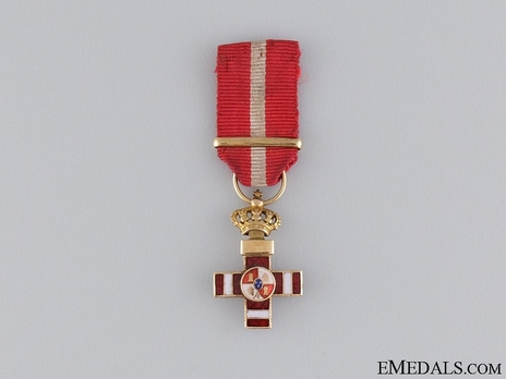 Miniature 1st Class Cross (red distinction) (gold) Obverse