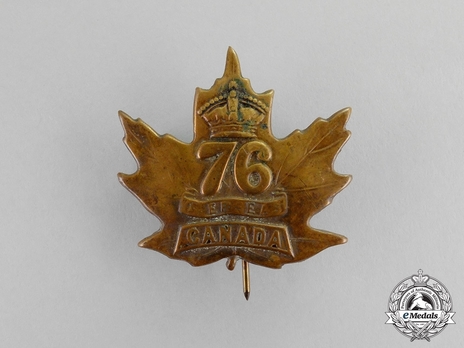 76th Infantry Battalion Other Ranks Cap Badge Obverse