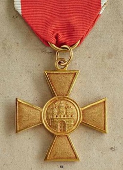 Long Service Cross for 25 Years in Gold (Type I) Obverse