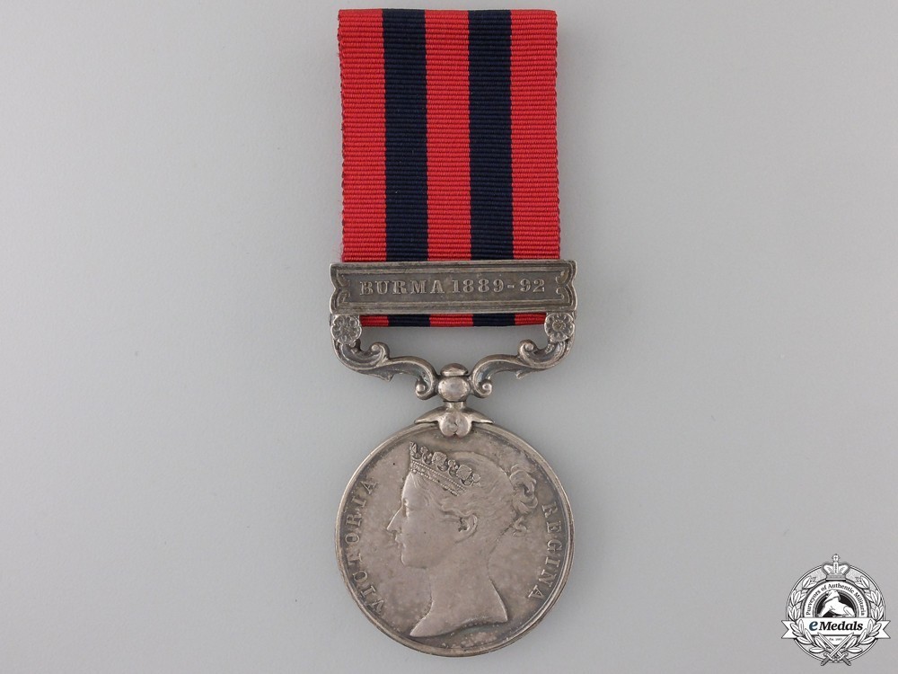 Silver medal burma 1889 92 obverse