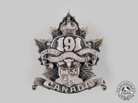 191st Infantry Battalion Officers Cap Badge Obverse