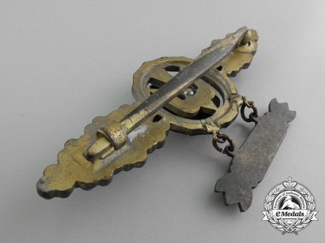 Bomber Clasp, in Gold (with "300" pendant) Reverse