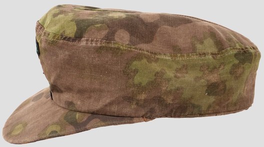 Waffen-SS Camouflaged Field Cap (Lateral Plane Tree pattern) Left