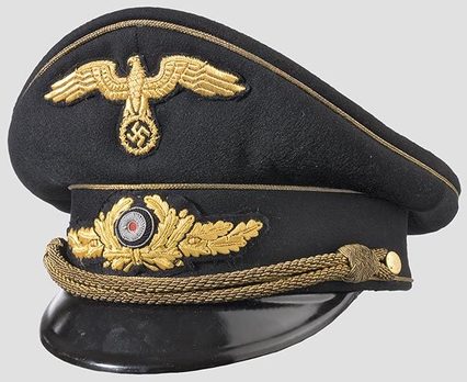 Diplomatic Corps Diplomat Black & Gold Visor Cap Profile