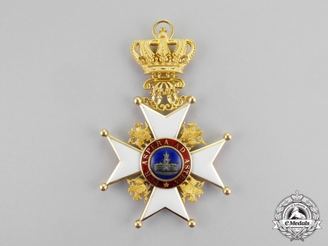 Order of the Wendish Crown, Civil Division, Grand Cross (with gold crown) Obverse