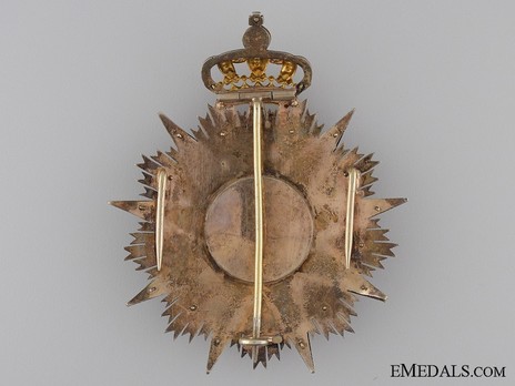 Grand Cross Breast Star (Silver gilt and gold) Reverse