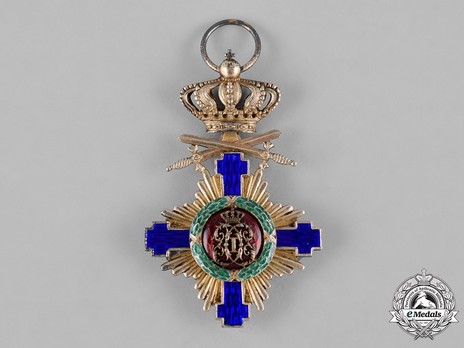 The Order of the Star of Romania, Type I, Military Division, Knight's Cross (peacetime) Reverse