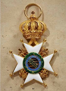 House Order of Saxe-Ernestine, Type I, Military Division, Knight Cross (Coburg-Gotha version, for citizens) Reverse