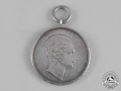Civil Merit Medal, Type I, in Silver Obverse