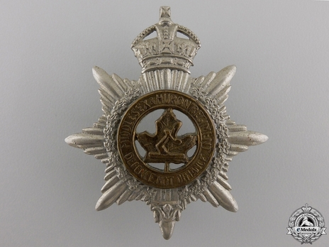 Middlesex & Huron Regiment Officers Cap Badge Obverse