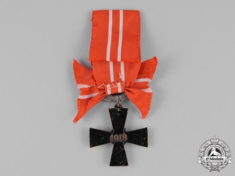 Order of the Cross of Liberty, IV Class Cross, Military Division (1918) Reverse