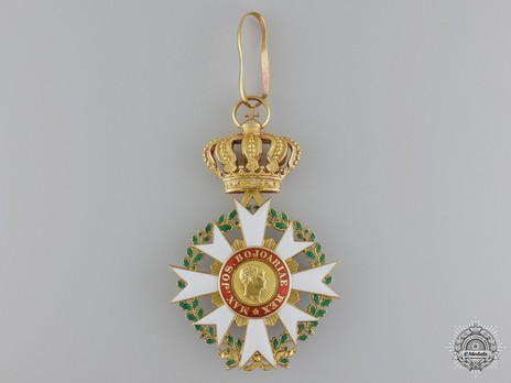 Merit Order of the Bavarian Crown, Commander (in gold) Reverse