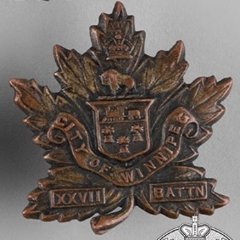 27th Infantry Battalion Other Ranks Collar Badge Obverse