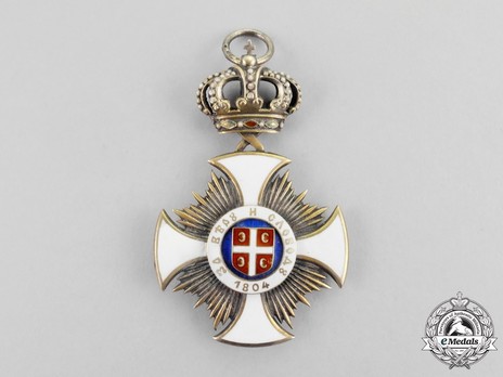 Order of the Star of Karageorg, Civil Division, I Class Obverse