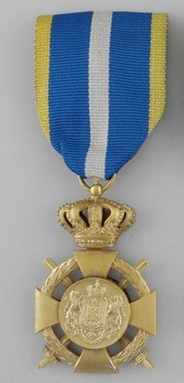 Faithful Service Cross, Type II, Military Division, I Class Obverse