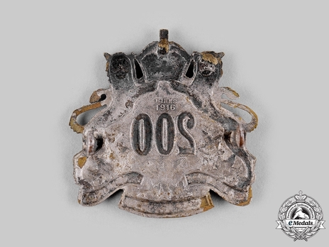 200th Infantry Battalion Officers Cap Badge Reverse