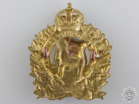 Manitoba Mounted Rifles Officers Cap Badge Reverse