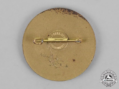 Tyrolean Marksmanship Gau Achievement Badge, Type V, for SMALL CALIBRE RIFLE Reverse