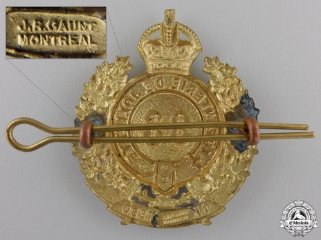 Le Regiment De Joliette Other Ranks Cap Badge Reverse