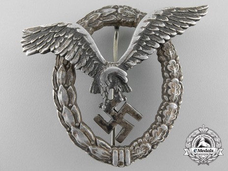 Pilot Badge, by Assmann (in aluminum) Obverse