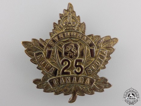 25th Infantry Battalion Other Ranks Cap Badge Obverse