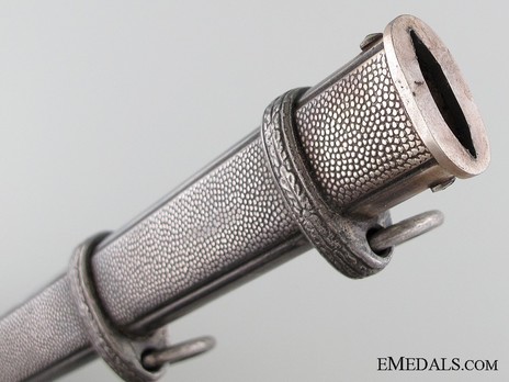 German Army Alcoso-made Officer’s Dagger Scabbard Throat Detail