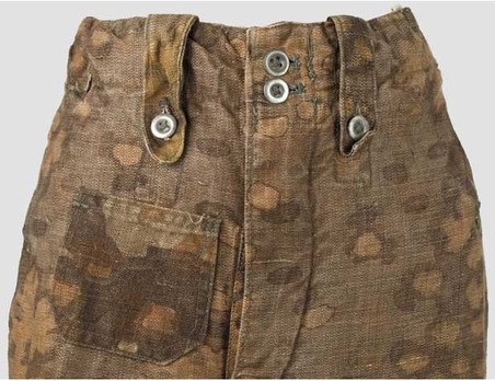 Waffen-SS Camouflage Trousers M44 (late version; Oakleaf pattern) Obverse