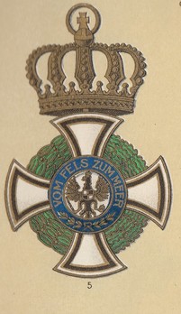 Royal House Order of Hohenzollern, Civil Division, Grand Commander (in gold) Obverse