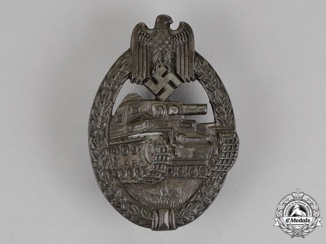Panzer Assault Badge, in Bronze, by R. Souval Obverse