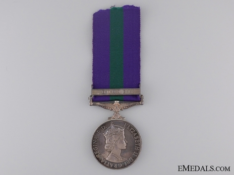 Silver Medal (with "BRUNEI” clasp) (1955-1962) Obverse