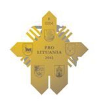  Order for Merits to Lithuania, Knight's Cross (for Humanitarian Aid) Reverse