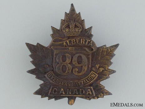 89th Infantry Battalion Other Ranks Cap Badge Obverse