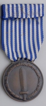 Medal of Honour for Long Command in the Military, in Bronze Reverse