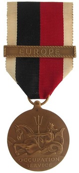 Bronze Medal (for Navy, with "EUROPE" clasp) Obverse