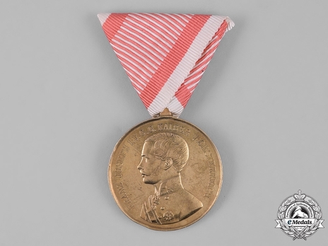  Type VI, Gold Medal (with left facing profile and mustache) Obverse