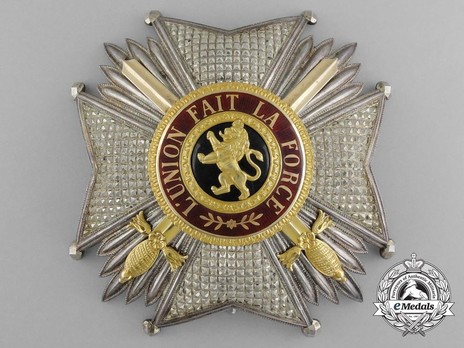 Order of Leopold, Grand Officer Breast Star (Military Division, 1832-1951) Obverse