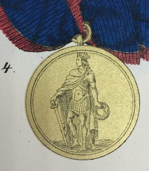 Royal Order of Saint Ferdinand and of Merit, Medal of Honour, in Gold Obverse