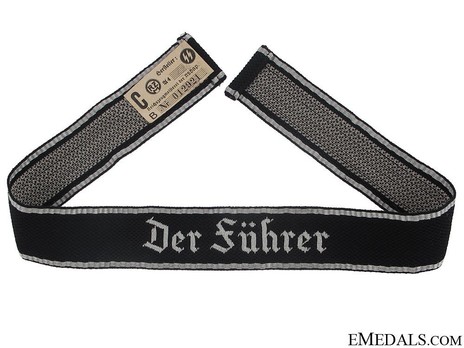 Waffen-SS Der Führer Officer's Cuff Title Obverse