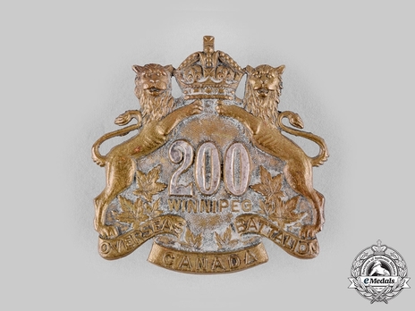 200th Infantry Battalion Officers Cap Badge Obverse