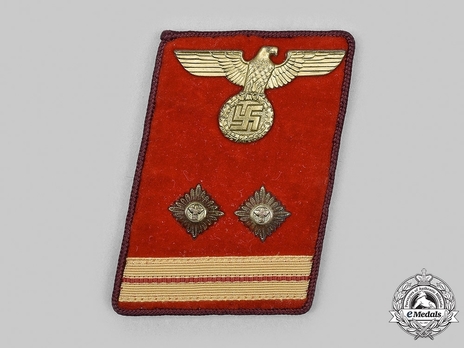 NSDAP Haupt-Bereitschaftsleiter Type IV Gau Level Collar Tabs Obverse