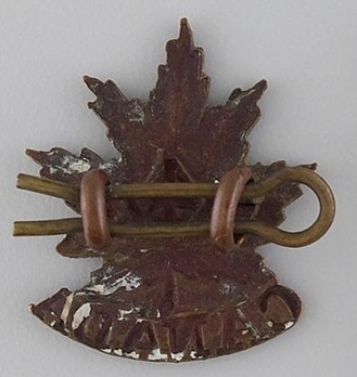 4th Infantry Battalion Other Ranks Collar Badge Reverse