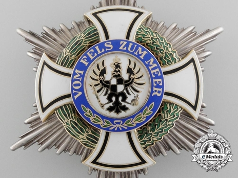 Royal House Order of Hohenzollern, Civil Division, Commander Breast Star (in silver gilt) Obverse