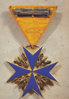 High Order of the Black Eagle, Small Decoration (in gold) Reverse