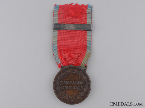 Medal for the Africa Campaign (stamped "SPERANZA") Reverse