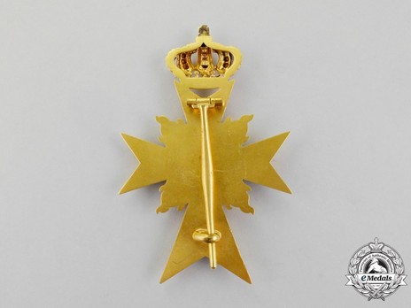 Order of Military Merit, Officer Cross (with flames) Reverse