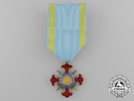 Royal Military Order of St. George of the Reunion, Knight's Cross of Grace Reverse